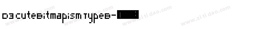 D3 CuteBitMapism TypeB字体转换